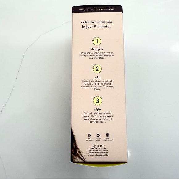 NIB! Men’s Hims Hair Color & Conditioner Rich Black Semi-Permanent 5 fl oz - Picture 4 of 8